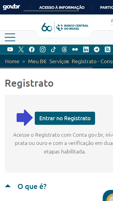 Passo a passo de como saber se o CPF foi vazado usando o Registrato do Banco Central.