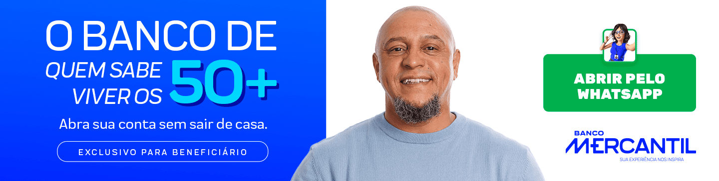 Conta corrente é no Banco Mercantil: abra a sua!